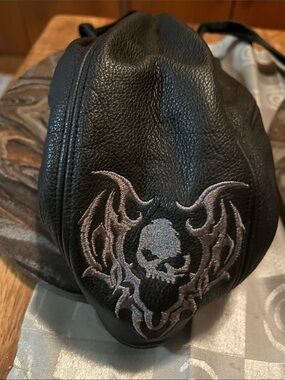 Harley Davidson Leather  Cap